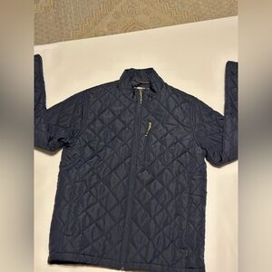 HAWKE&CO PERFORMANCE DYNAMIC SPORT FIBER MENS PUFFER JACKET SIZE S BLUE COLOR